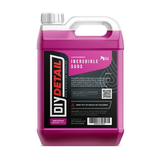 [DIY-IS128] DIY Detail Incredible Suds Shampoo - 3.78 Litres 128oz